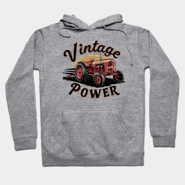 Old Tractor Hoodie by TaevasDesign